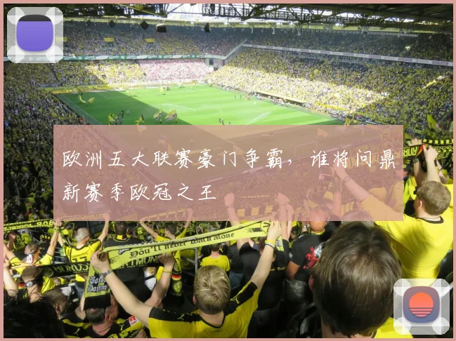 欧洲五大联赛豪门争霸，谁将问鼎新赛季欧冠之王